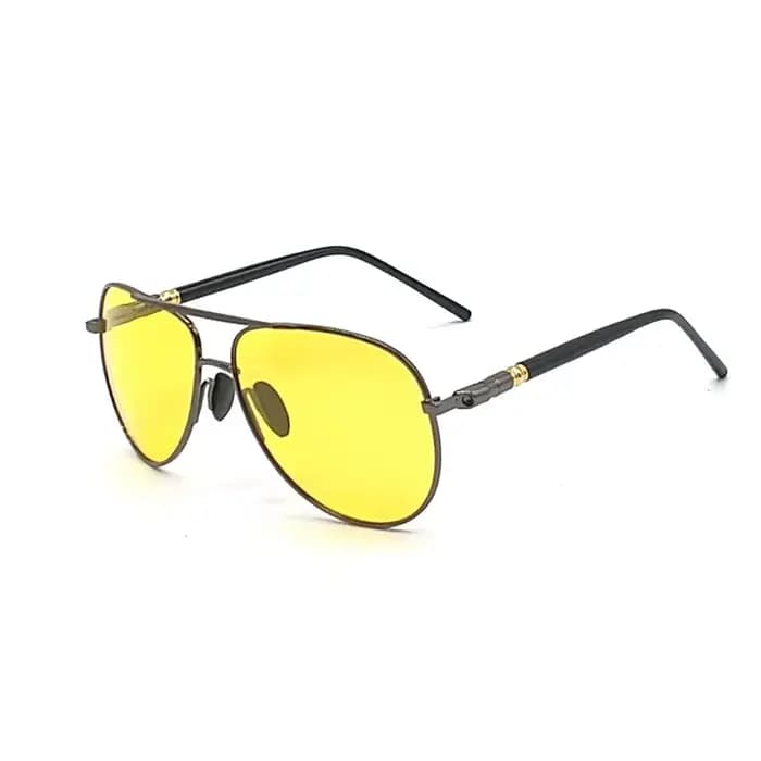 Lunettes De soleil Polaroid jaunes pour hommes