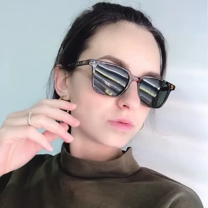 Lunettes de soleil carrées vintage de luxe pour hommes et femmes