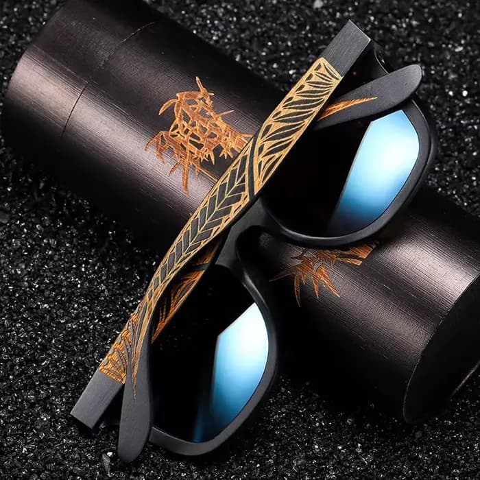 GM nouvelle mode bambou hommes lunettes de soleil rétro Vintage femmes bois