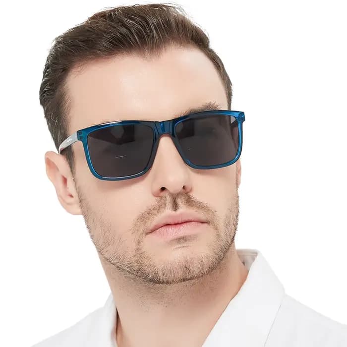 Grandes lunettes de soleil carrées pour hommes