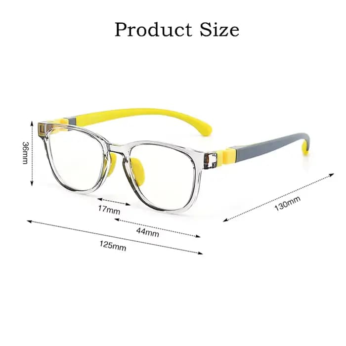 Lunettes de sécurité ultra-légères en silicone pour garçon et fille