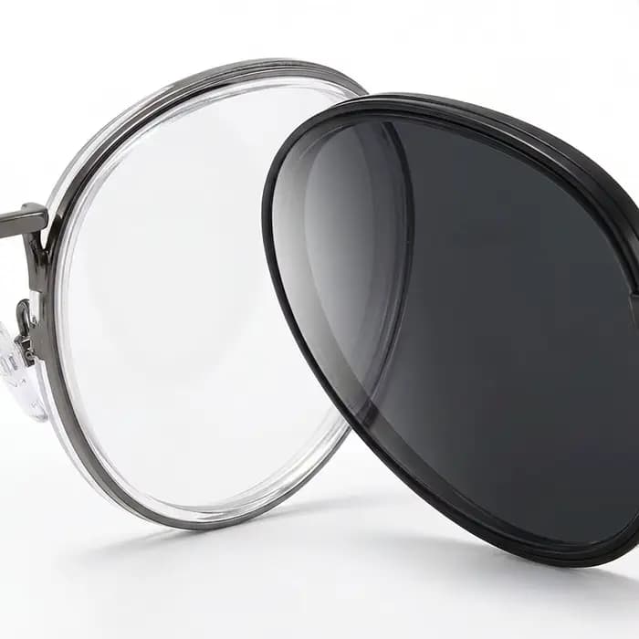 Lunettes de soleil rétro à verres de couleur changeante