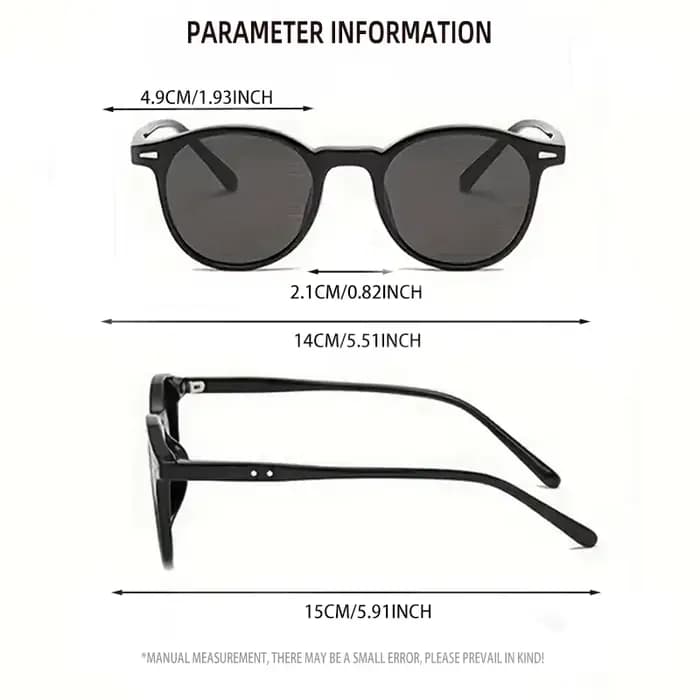 Une paire de lunettes de soleil rétro à monture ronde