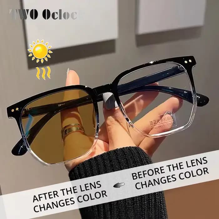 Respzed-Lunettes de myopie photochromiques pour hommes et femmes