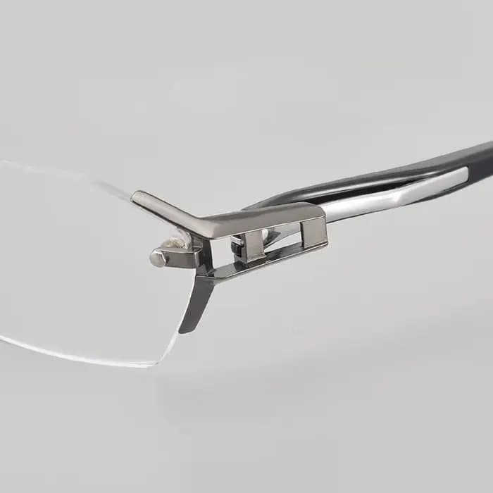 Sans cadre hommes d'affaires IP titane lunettes