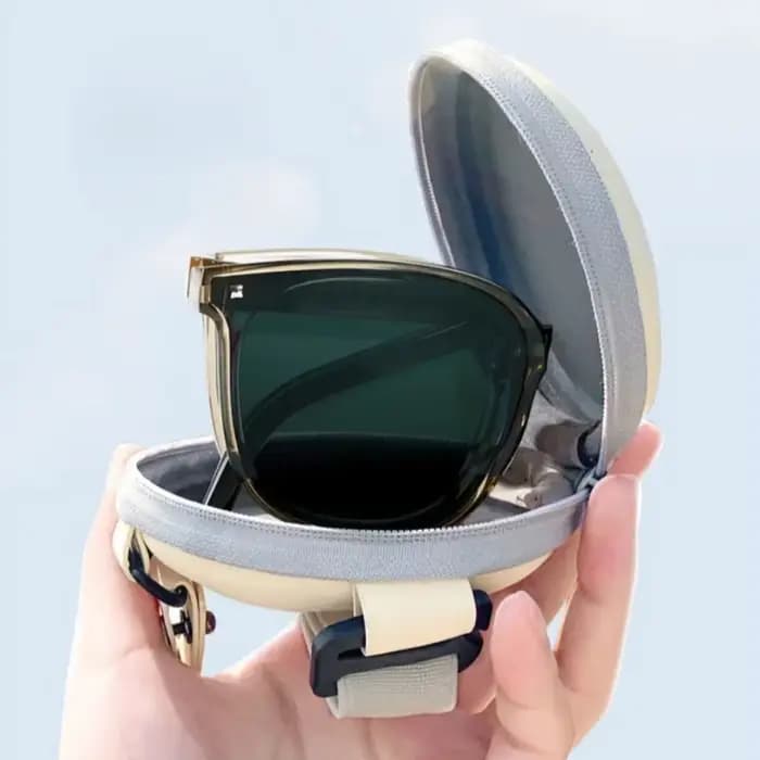 Lunettes de soleil pliantes avec étui