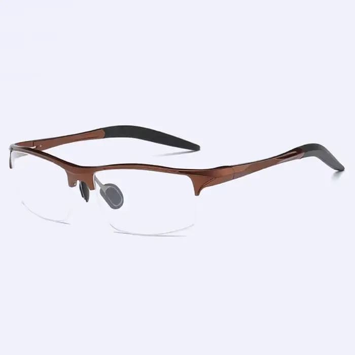 Monture de lunettes optiques demi-jante pour hommes