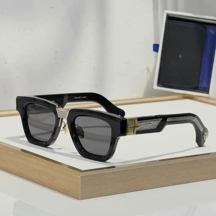 Lunettes de soleil carrées faites à la main GALACTIQUE pour hommes