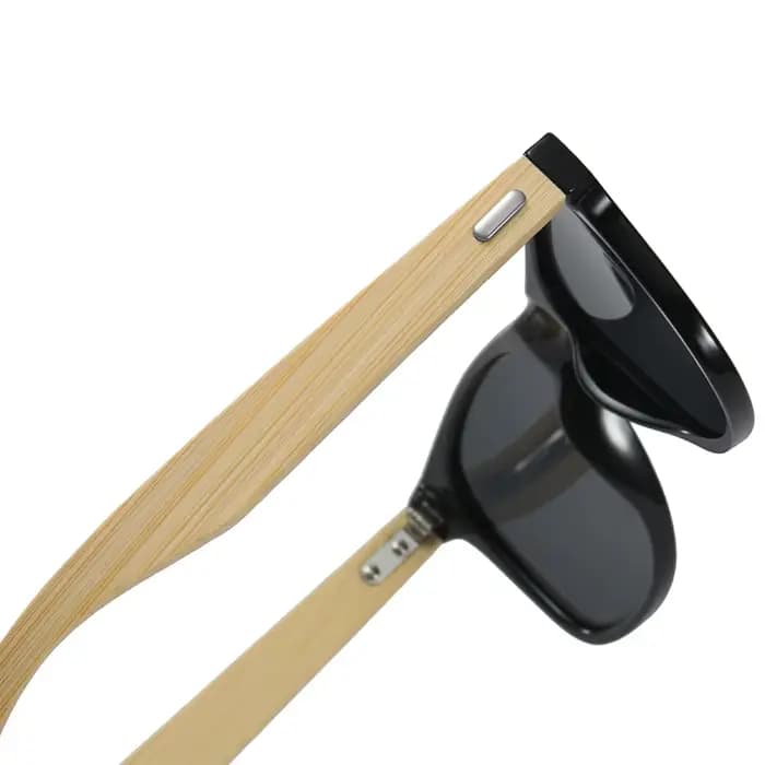 Lunettes de soleil carrées Vintage en bois de bambou pour hommes et femmes