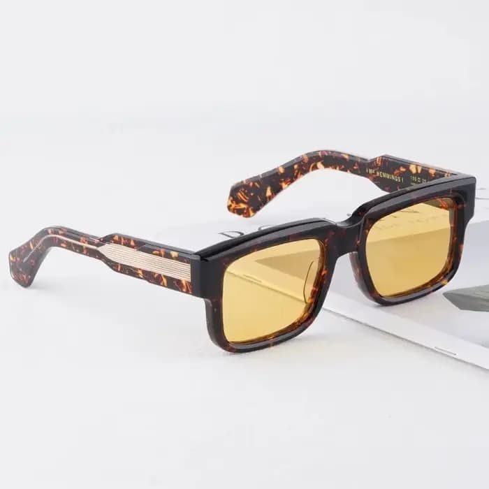 JMM Hemmings – lunettes de soleil classiques carrées en acétate pour hommes