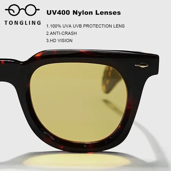 Lunettes de lecture rondes en acétate faites à la main pour hommes et femmes