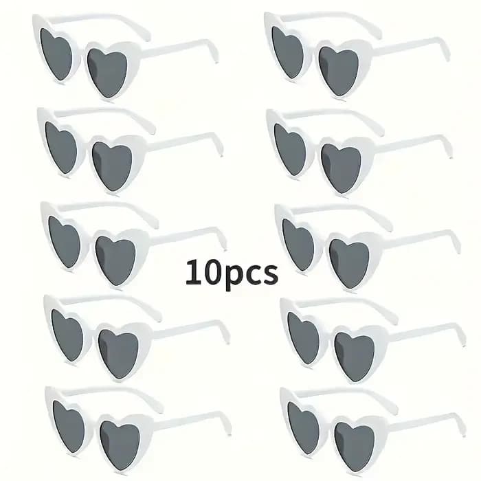 Lunettes chics en forme de cœur