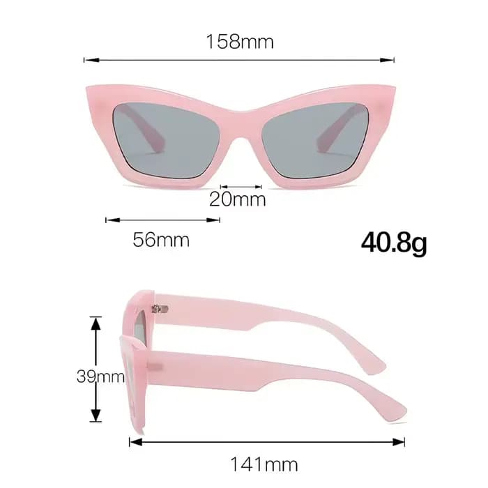Lunettes de soleil œil de chat vintage pour femmes