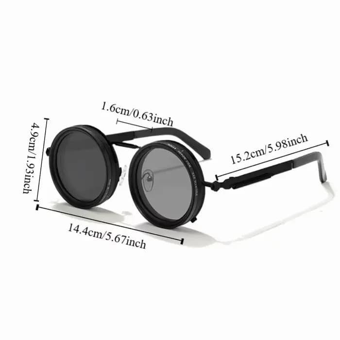 Lunettes de soleil de pêche à monture ronde