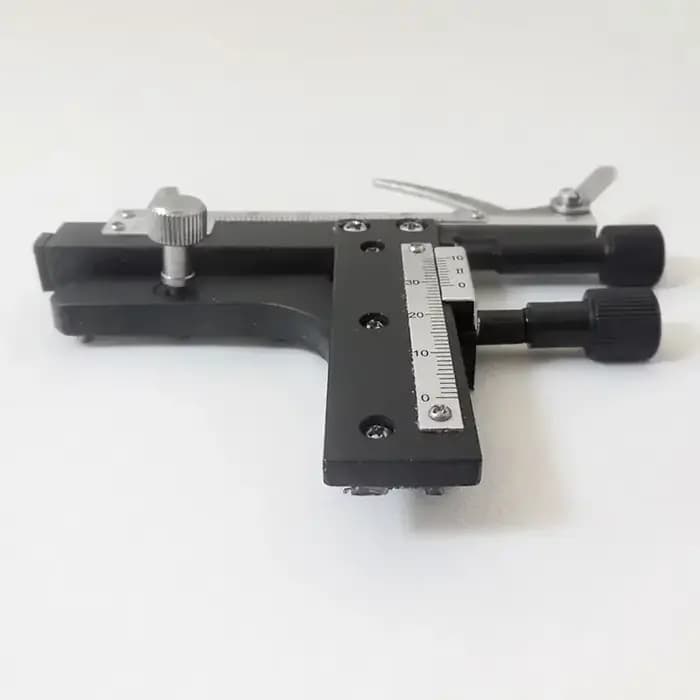 Plateau mécanique mobile X-Y attachable au microscope avec échelle pour spécimens