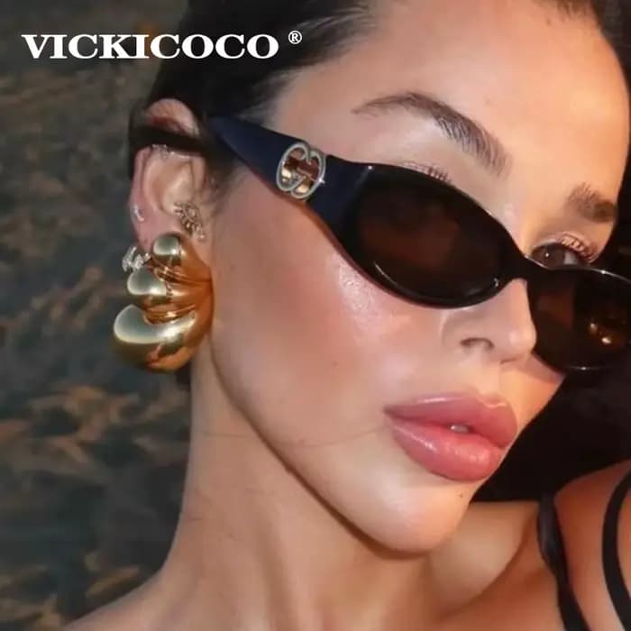 Petites lunettes de soleil ovales élégantes pour femmes