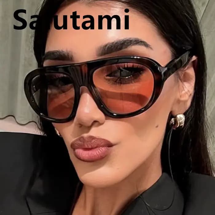 Lunettes de soleil vintage noires léopard pour hommes et femmes