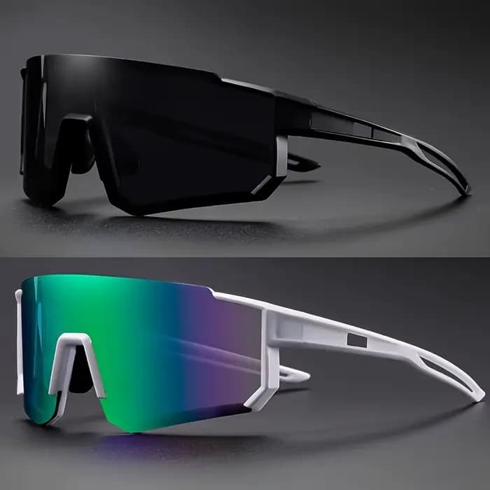 1 paire de lunettes colorées à grande monture