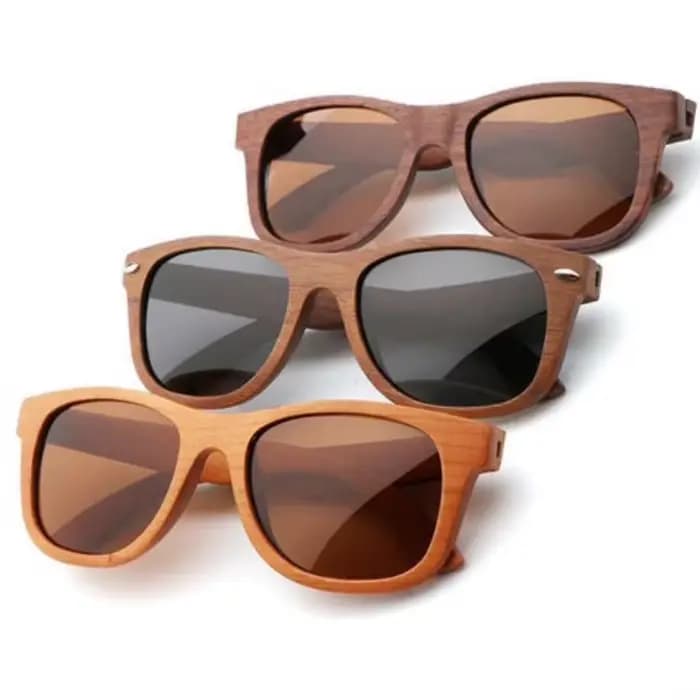 Lunettes de soleil rétro en bambou pour femmes