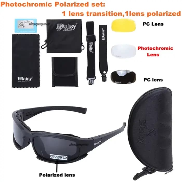 Lunettes de soleil photochromiques polarisées