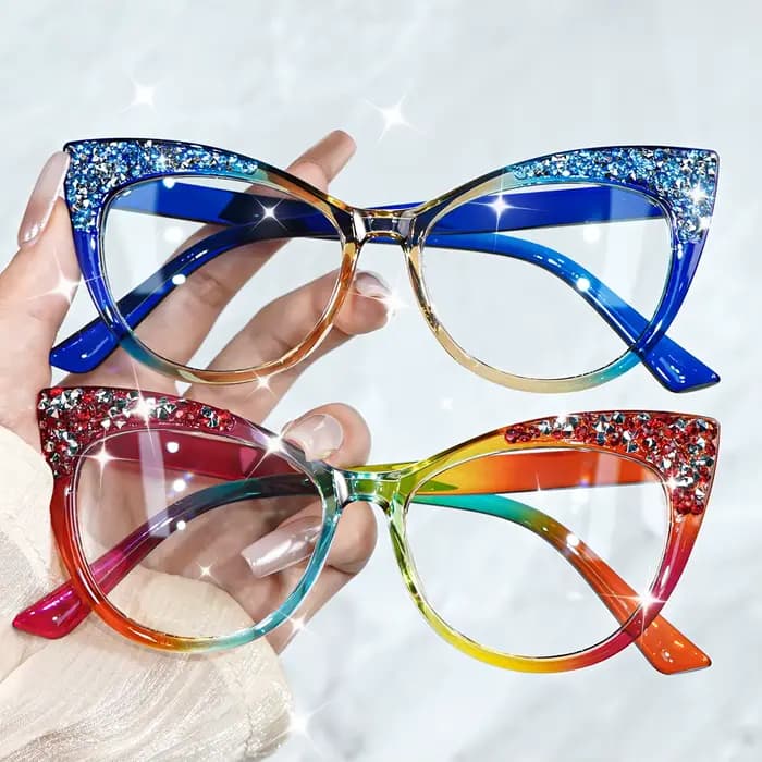Lunettes œil de chat rétro chics pour femmes et hommes
