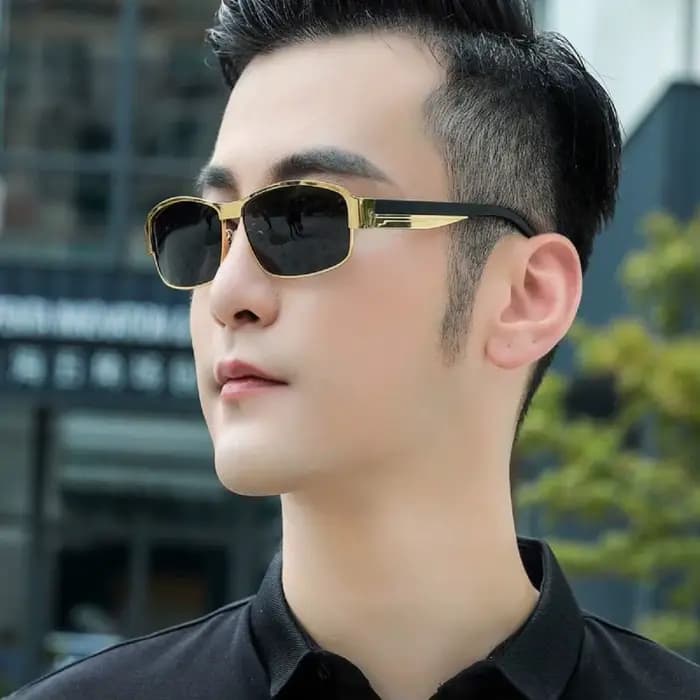 Lunettes de soleil pour hommes Vision de jour et de nuit conduite pêche polarisées Anti-UV tendance nuances