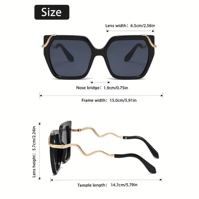 Lunettes rondes surdimensionnées pour femmes