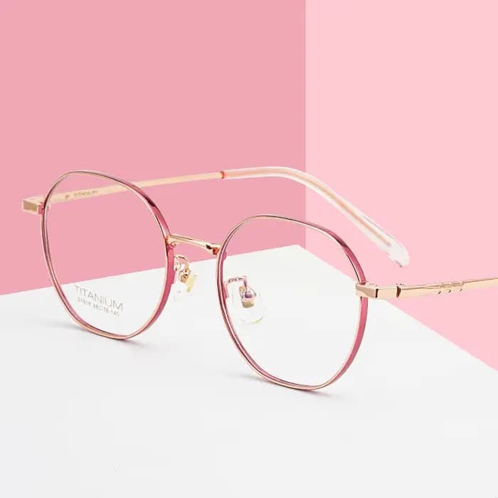 Monture de lunettes en titane pur pour femmes