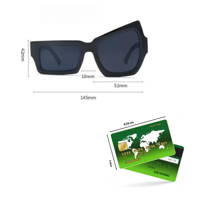 Lunettes Hip Hop tendance amusantes avec sourcils surélevés sur un côté