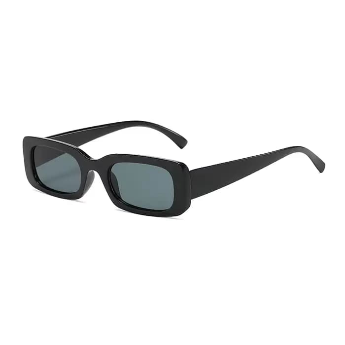Lunettes de soleil carrées noires pour hommes