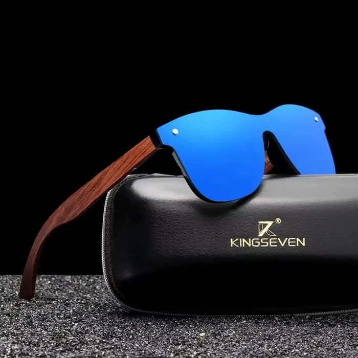 KINGSEVEN lunettes de soleil en bois naturel hommes Vintage classique polarisé mode femmes