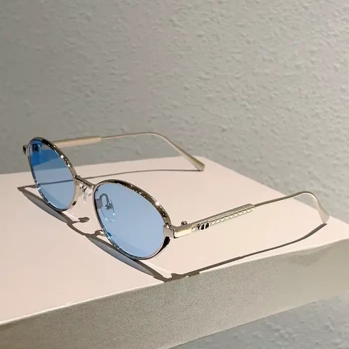 Lunettes de soleil ovales Fashion Ocean Lenses pour femmes et hommes