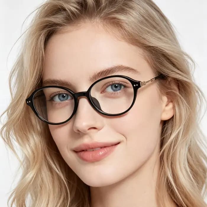 Lunettes de myopie photochromiques ovales anti-lumière bleue pour hommes et femmes