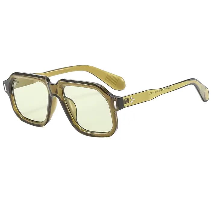 Grand Cadre Rectangulaire lunettes de Soleil Femmes Nouvelle Mode Minimaliste Style