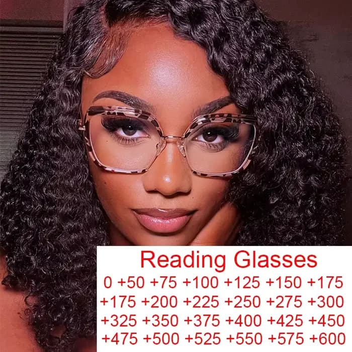 Lunettes d'ordinateur carrées léopard