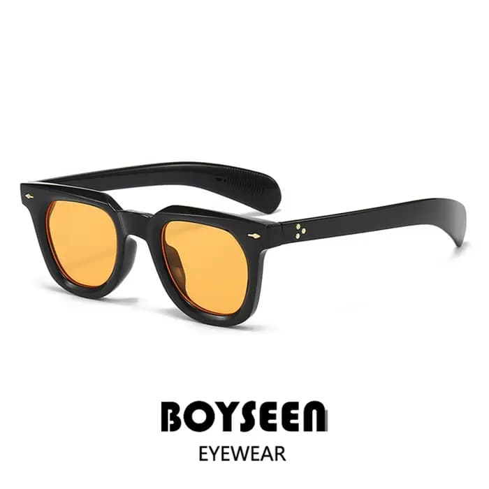 Lunettes de soleil orange pour hommes