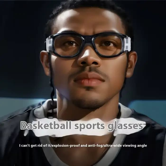 Lunettes de sport de basket-ball pour football – Verres interchangeables incassables – Protection UV compatible avec les prescription