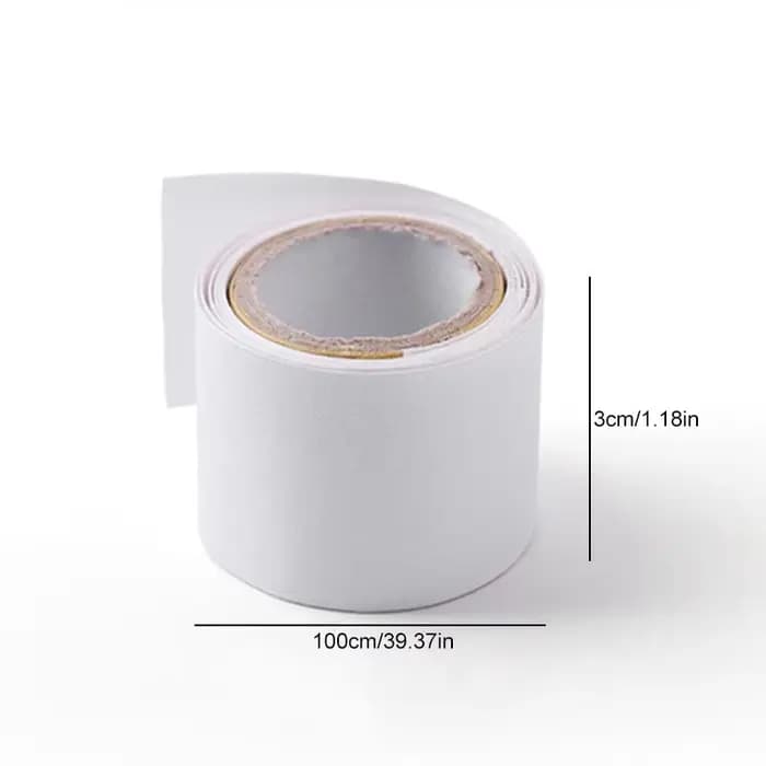 1 rouleau de réparation d'ongles en fibre de verre, enveloppe en soie auto-adhésive, forte protection, renforce l'extension, autocollant blanc pour outils de manucure cassés