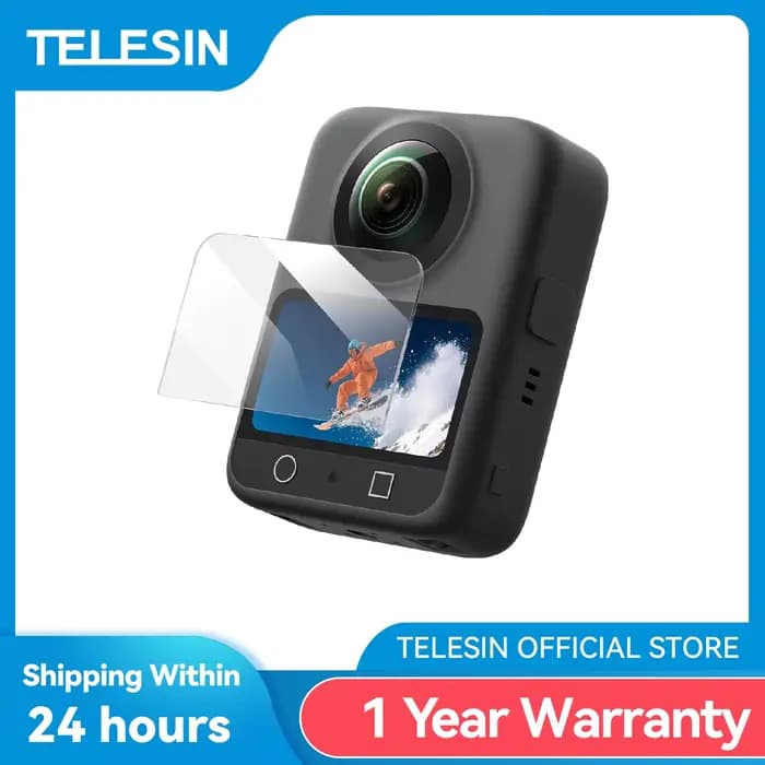 TELESIN protecteur d'écran en verre trempé pour DJI OSMO 360 Protection d'objectif Film de Protection HD pour accessoires DJI OSMO 360