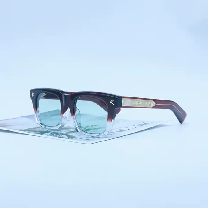 Quentin-Lunettes de soleil ovales en acétate et alliage pour hommes et femmes