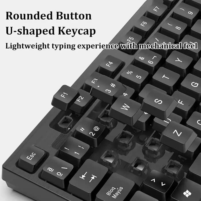104 touches USB clavier filaire conception ergonomique clavier de jeu clavier Standard clavier d'ordinateur portable pour ordinateurs portables de bureau ordinateurs de bureau