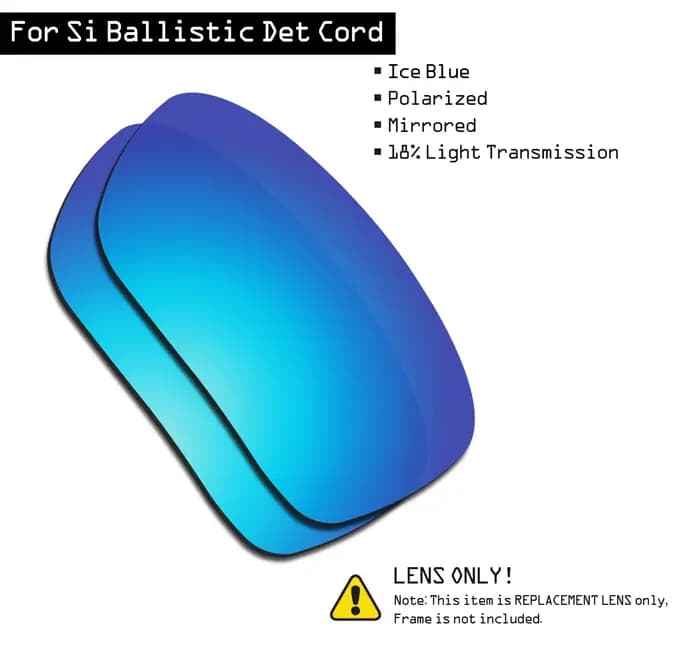 SmartVLT – verres polarisés de remplacement pour lunettes de soleil Oakley Si Ballistic Det Cord OO9253