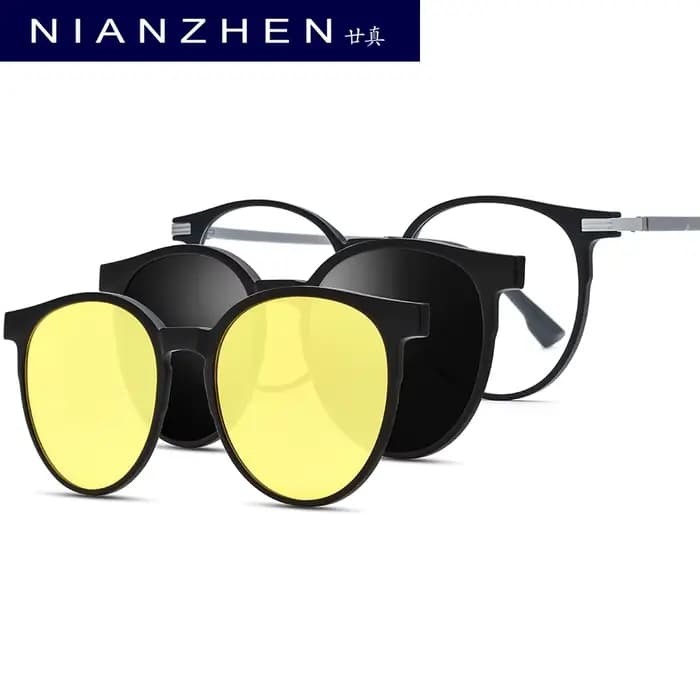 NIANZHEN TR90 – Monture de lunettes en alliage pour hommes