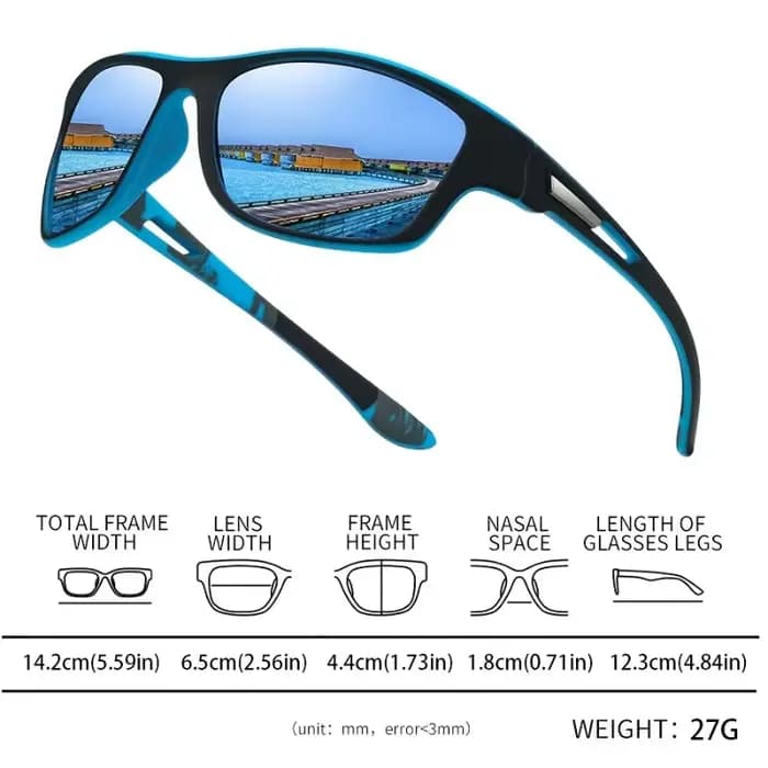 1 paire de lunettes de soleil vintage unisexes