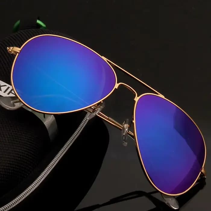 Nouvelles Lunettes de Soleil Aviateur Double Pont pour Femme