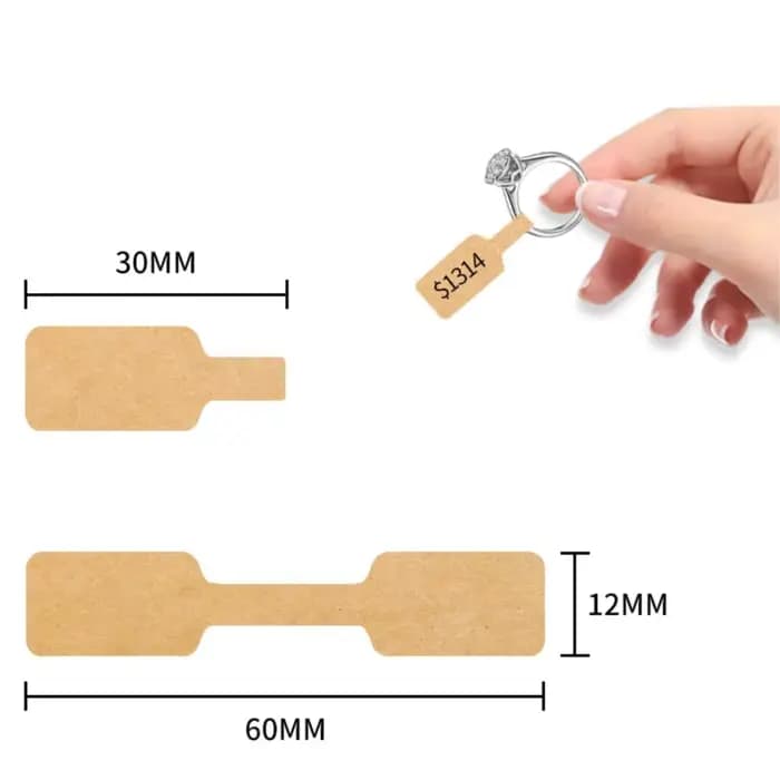 Étiquettes de prix en papier auto-adhésives, 500 pièces/lot, étiquettes de bijoux, bagues, colliers, Bracelets, affichage de cheveux, accessoires d'emballage