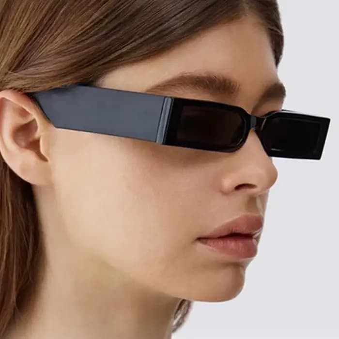 Lunettes de soleil carrées rectangulaires pour femmes