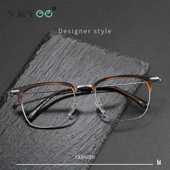 VICKY mode Vintage sarcelle pur titane lunettes hommes et femmes ordinateur bleu blocage myopie personnalisable Prescription D8060