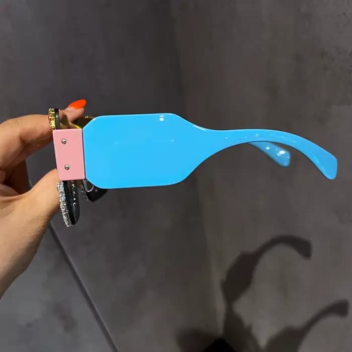 Lunettes De soleil surdimensionnées pour femmes marque concepteur grand cadre Punk