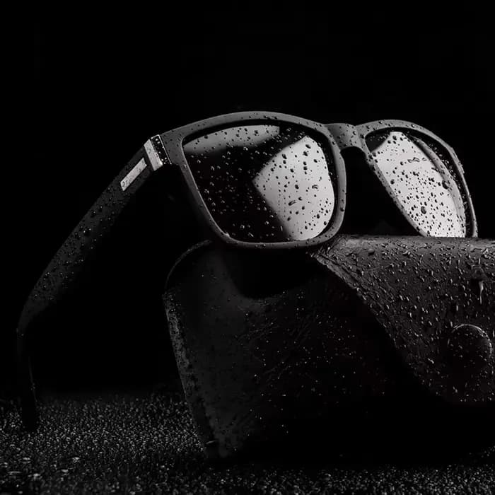 Lunettes de soleil unisexe carrées Vintage